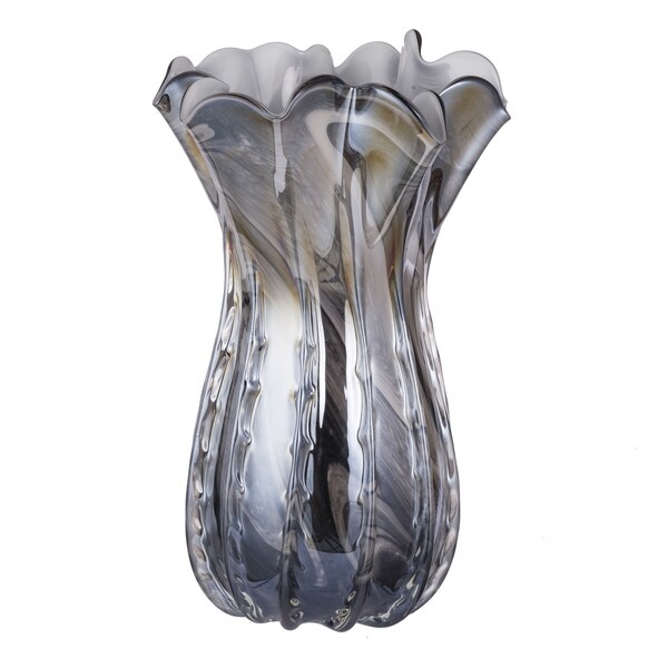 Decorative Glass Vase, 9.5x16 inches