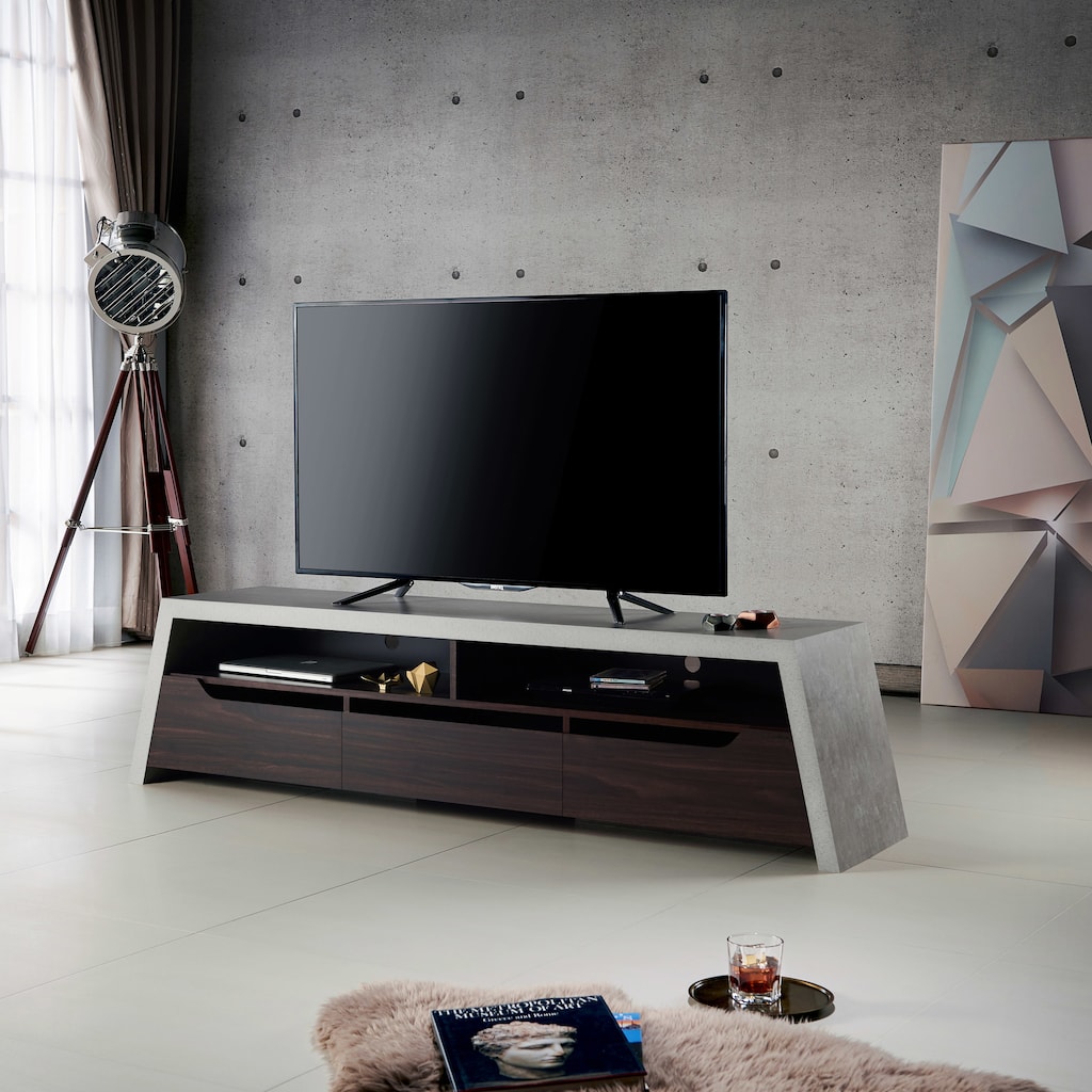 Furniture of America Zofi Rustic 70-inch Grey 3-drawer TV Console