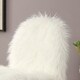 preview thumbnail 5 of 4, Furniture of America Kene Shabby Chic White Faux Fur Accent Chair