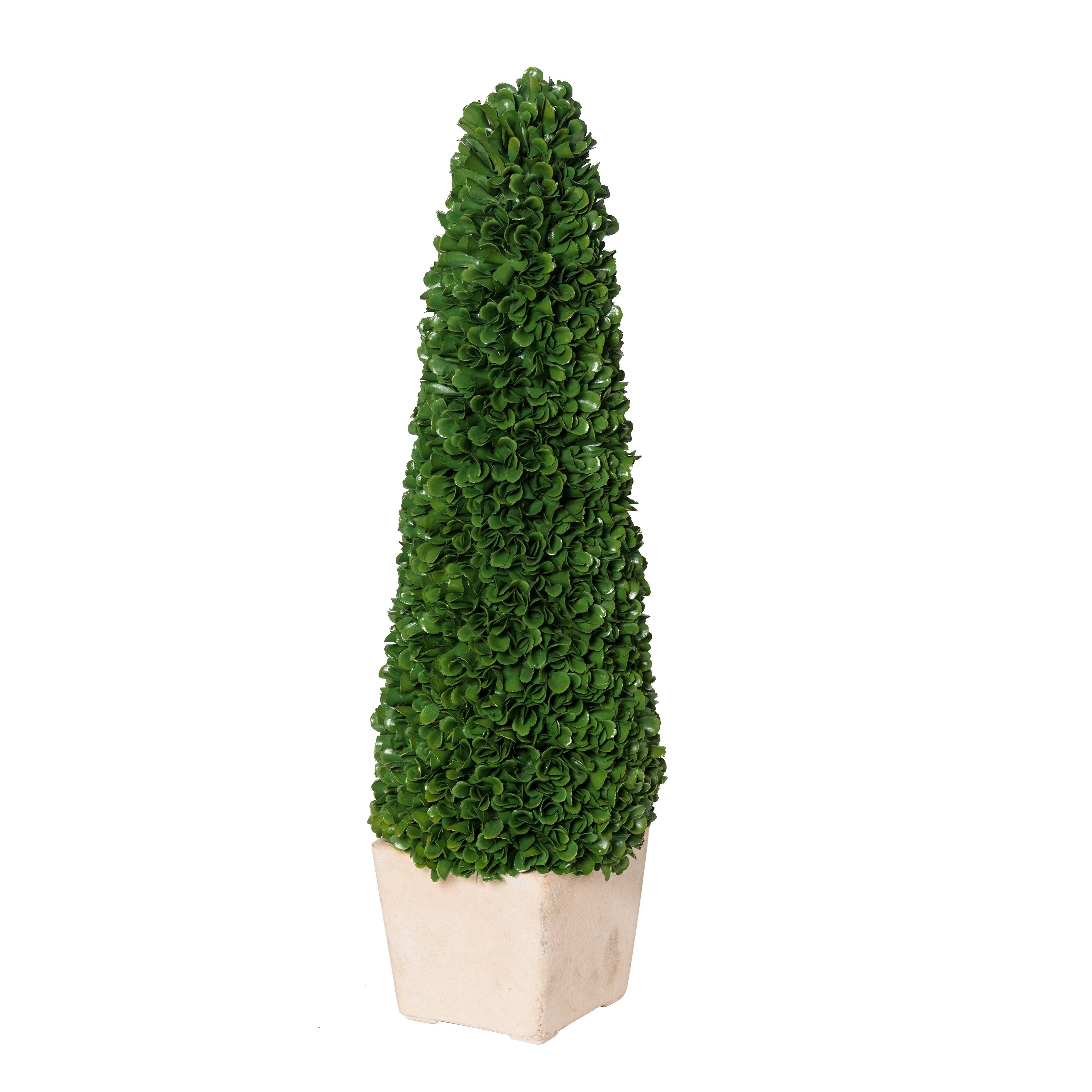 Faux Boxwood Potted Topiary Tree ,Large, 6x6x21inches high N/A | eBay