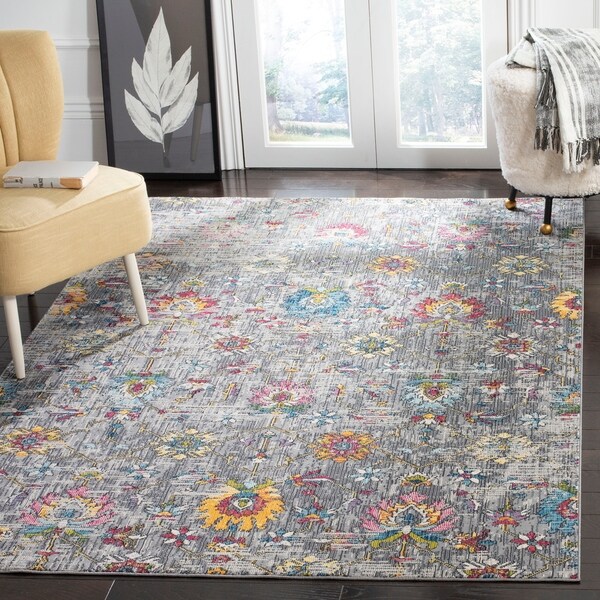 Safavieh Merlot Modern Contemporary Grey Multi Rug 8 X 10