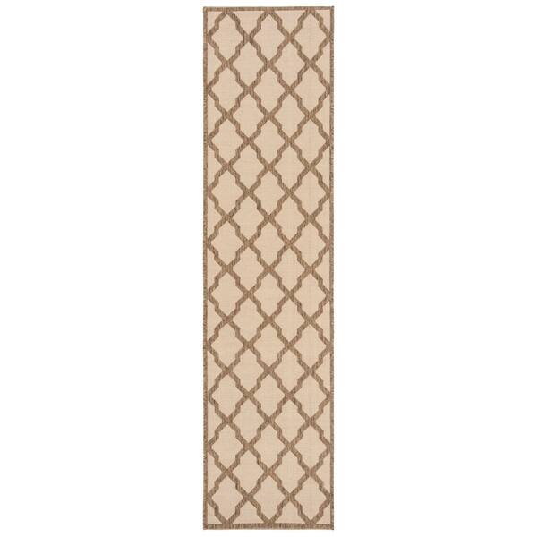 Safavieh Linden Modern Contemporary Cream Beige Runner Rug 2 X 8