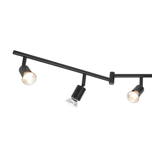 Payton 6 Light Matte Silver Foldable Track Lighting Kit On Foldable Track Lighting Kit