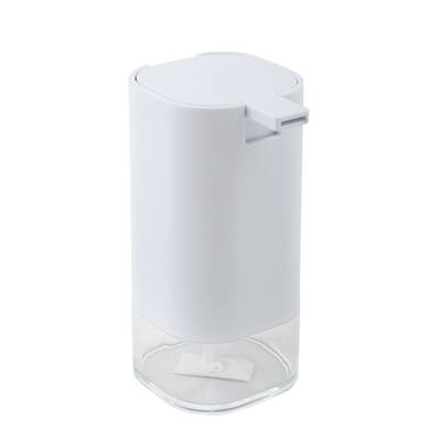 Bath Bliss Acrylic Soap Dispenser in White - 3"x 3"x 6.3"