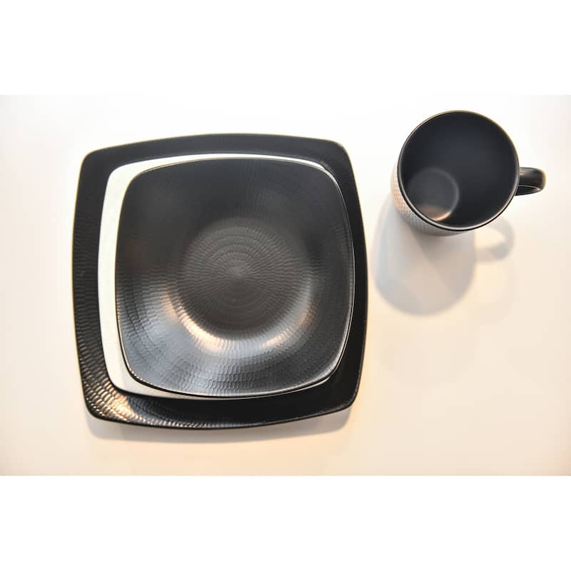 Red Vanilla Black Rice 18Pc Dinner Set