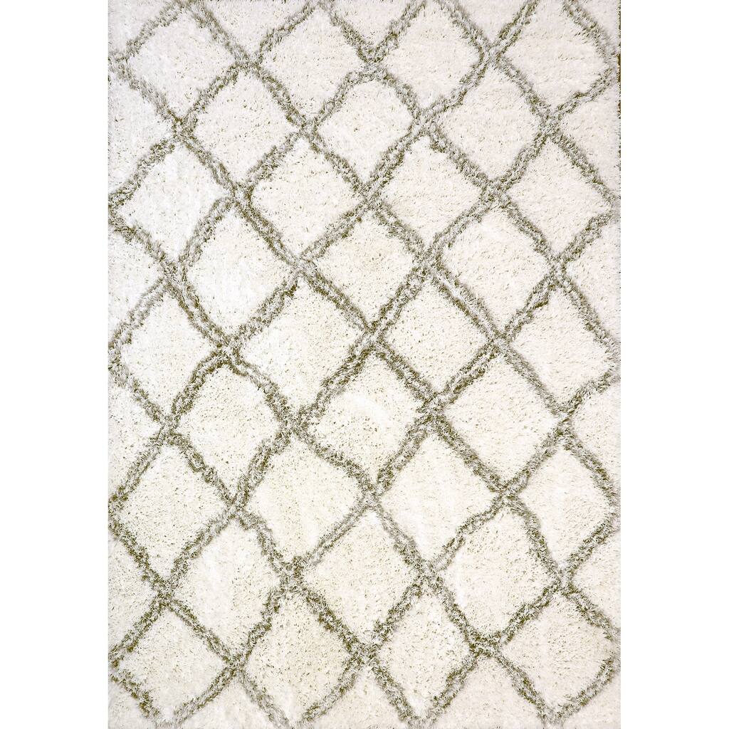 Dynamic Rugs Nordic Trellis Ivory Area Rug - 7'5 x 10'6