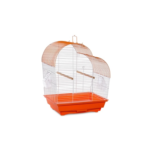 white budgie cage