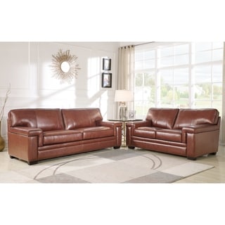 Top Product Reviews For Abbyson Reagan Brown Grain Leather Sofa Abbyson Reagan Brown Top Grain Leather Sofa And Loveseat