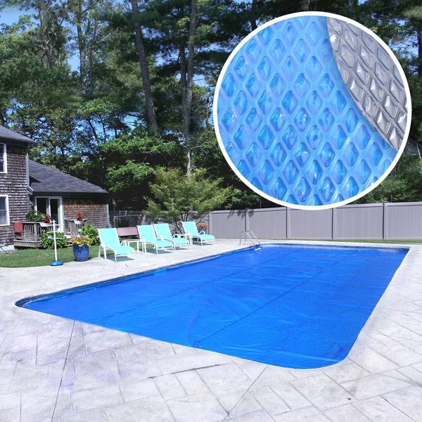 Crystal Blue Extra Heavy-Duty Space Age Diamond Solar Cover for In-Ground Swimming Pools
