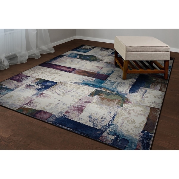 Provencal Patchwork Bone-Multi Area Rug - 5'3" x 7'6"