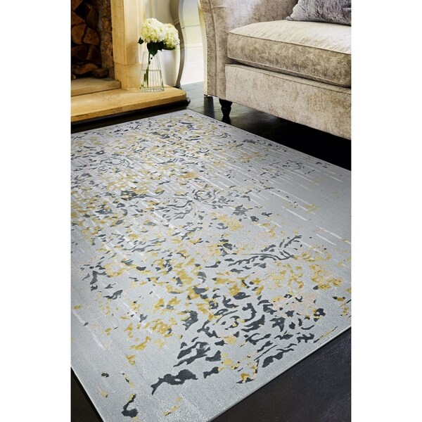 Allure Chester Gold/Silver Area Rug - 5'3" x 7'6"