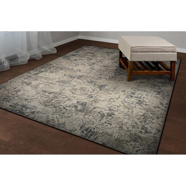 Provencal Lacework Flax Area Rug - 5'3" x 7'6"