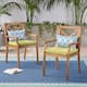Option teak + green cushion