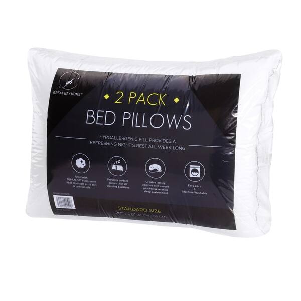 Shop Springs Home Hypoallergenic Super Support Bed Pillow Set Of