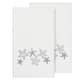 Authentic Hotel and Spa White Turkish Cotton Starfish Embroidered Bath Towels (Set of 2)