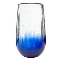 Italian Style Azure Blue Hi-Ball Glasses - 13 oz - Set of 6