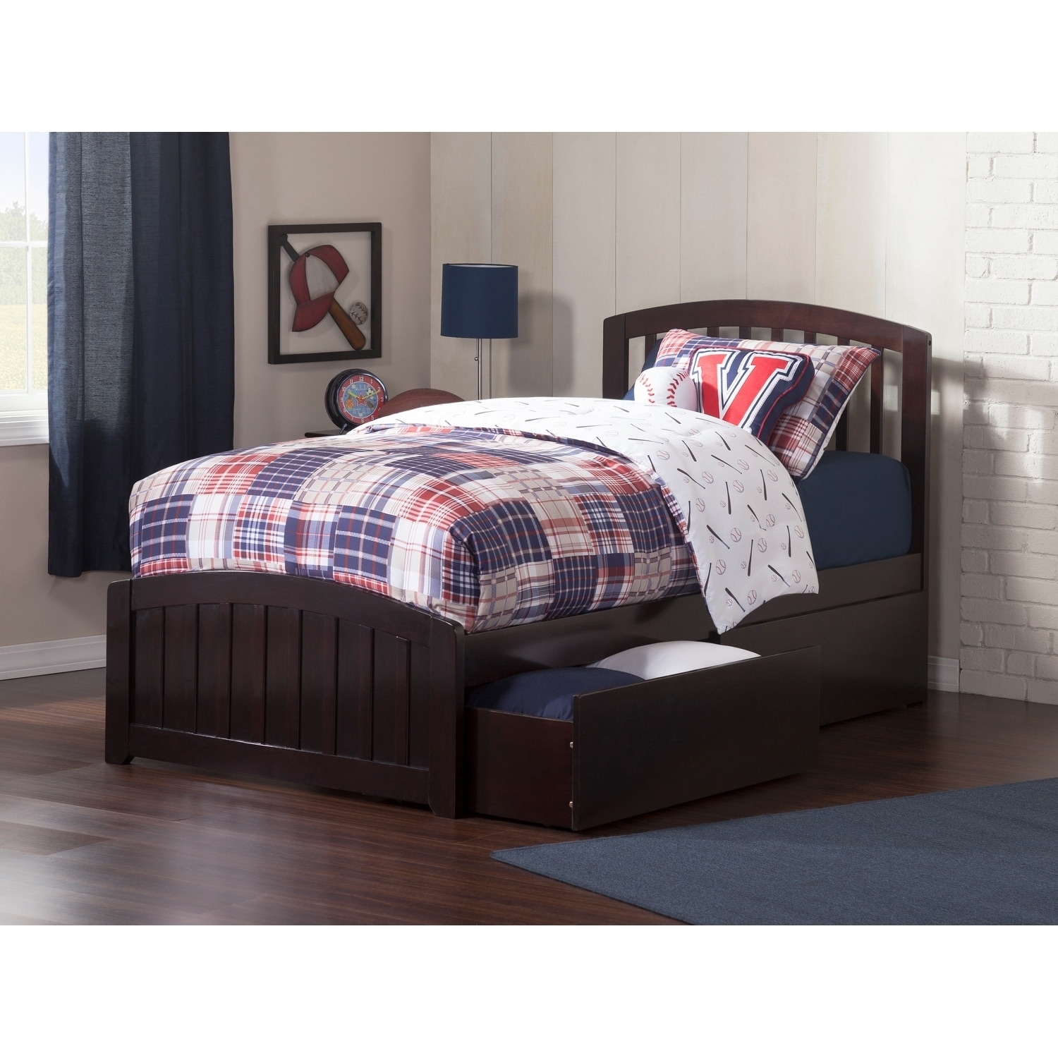 Shop Richmond Twin Xl Platform Bed With Matching Foot Board With 2