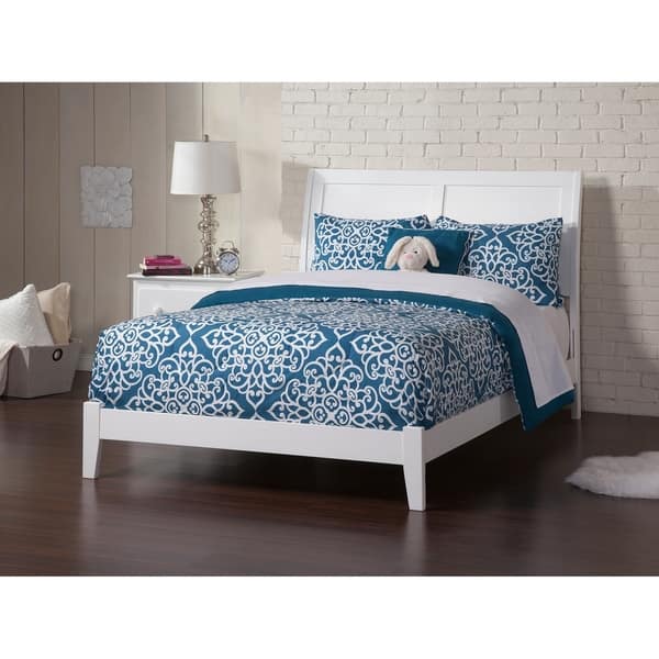 slide 2 of 4, Portland Full Traditional Bed in White