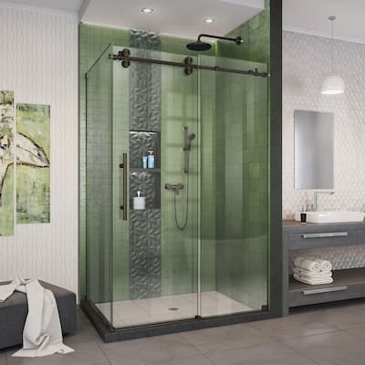 DreamLine Enigma-XO 34 1/2 in. D x 44 3/8 - 48 3/8 in. W x 76 in. H Sliding Shower Enclosure - 34.5" x 44.38" - 48.38"