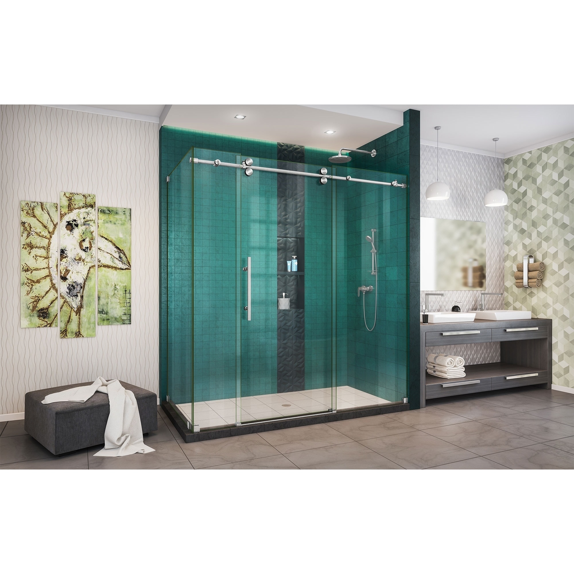 French Corner Sliding Shower Enclosure - Lowes