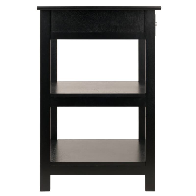 Porch & Den Bertha Black Printer Stand