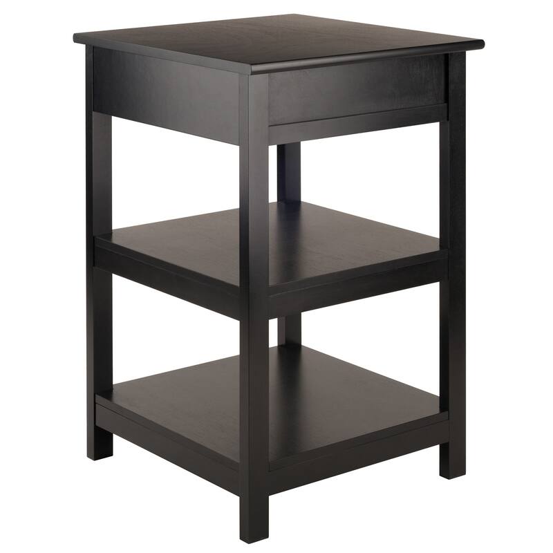 Porch & Den Bertha Black Printer Stand - N/A