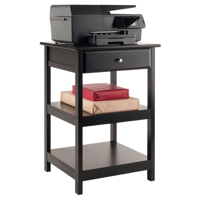 Porch & Den Bertha Black Printer Stand