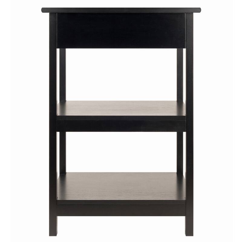 Porch & Den Bertha Black Printer Stand