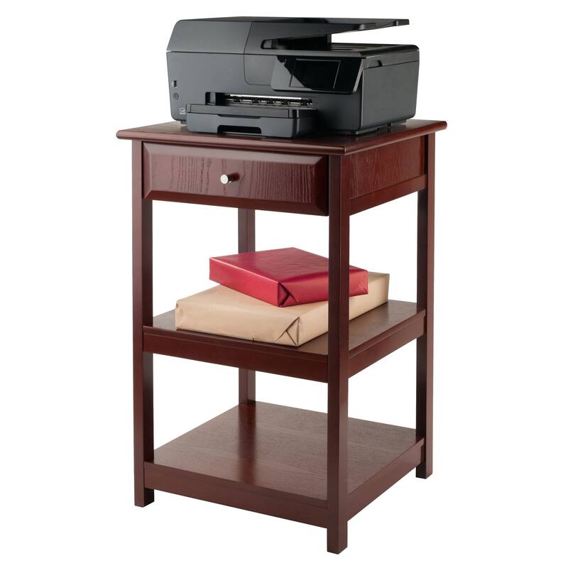 Porch & Den Bertha Walnut Printer Table