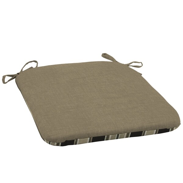 Shop Arden Selections Sandstone Leala Texture Outdoor Seat Cushion (2-Pack) - Free Shipping On 