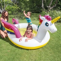 Intex Mystic Unicorn Spray Pool - 113 X 76 X 65 Inches - Bed Bath 