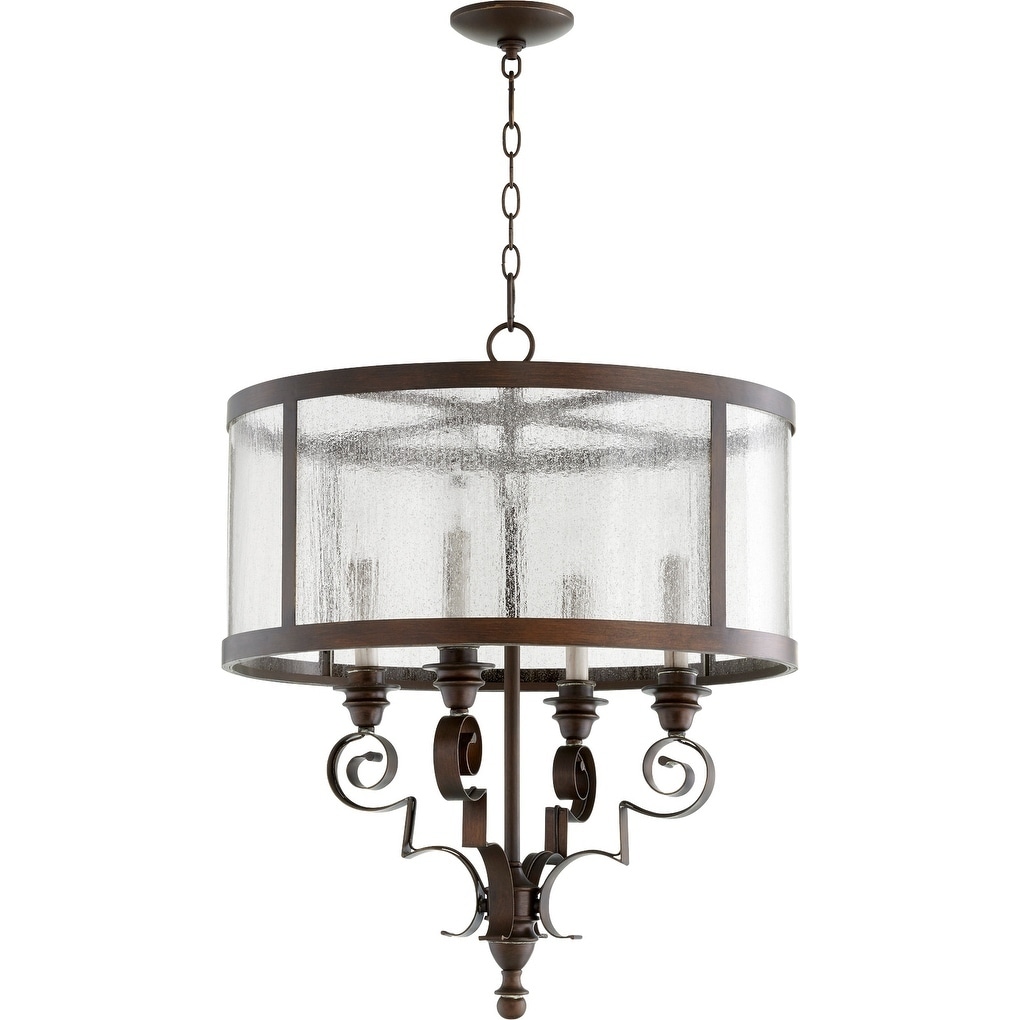 Champlain Vintage Copper and Clear 4-light Chandelier - Chandeliers For Bedrooms by Overstock.com