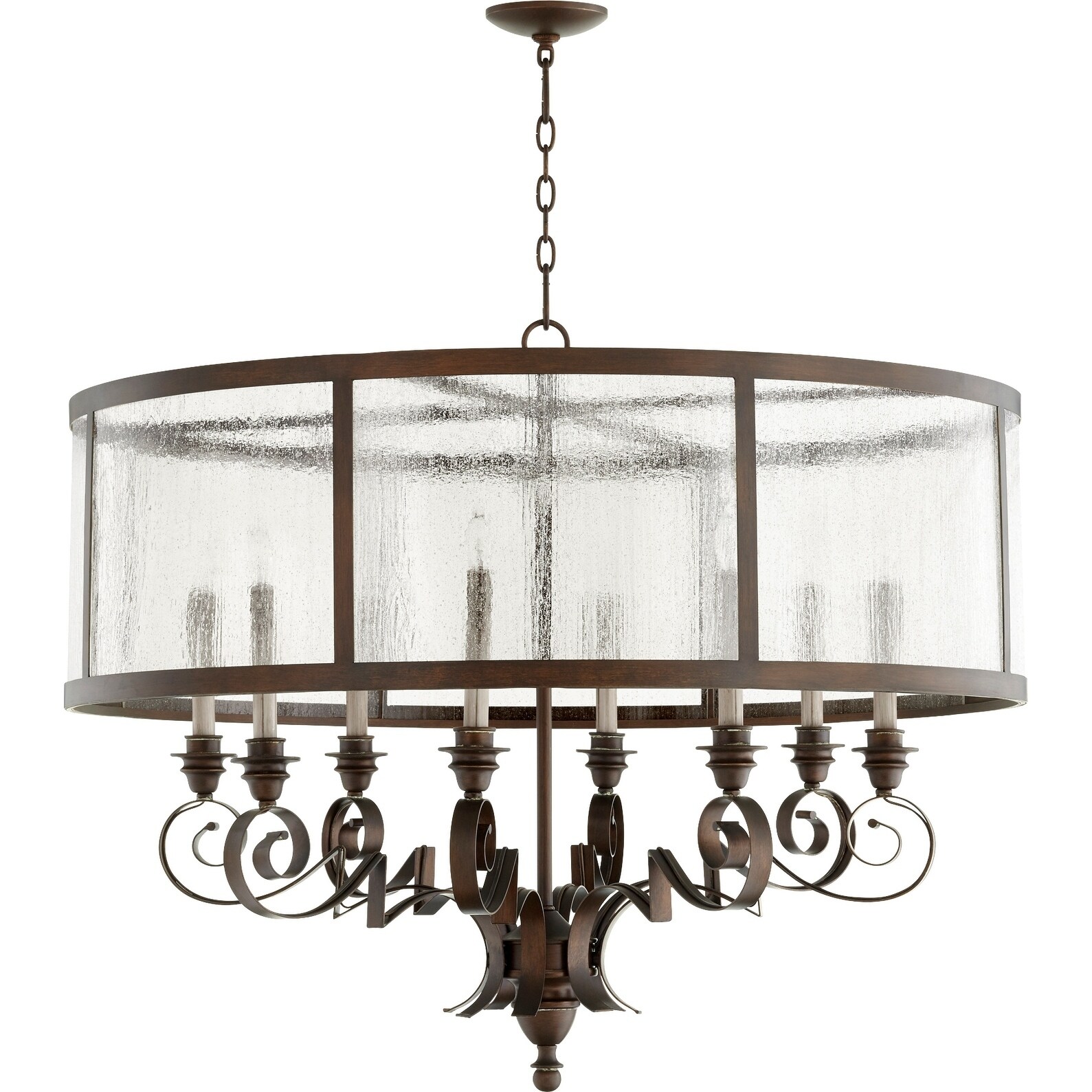 Champlain Vintage Copper and Clear 8-light Chandelier - Chandeliers For Bedrooms by Overstock.com