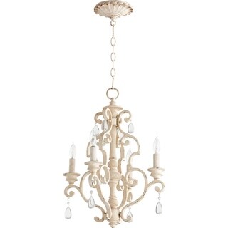 San Miguel 4-light Chandelier (White) - Chandeliers For Bedrooms by Overstock.com