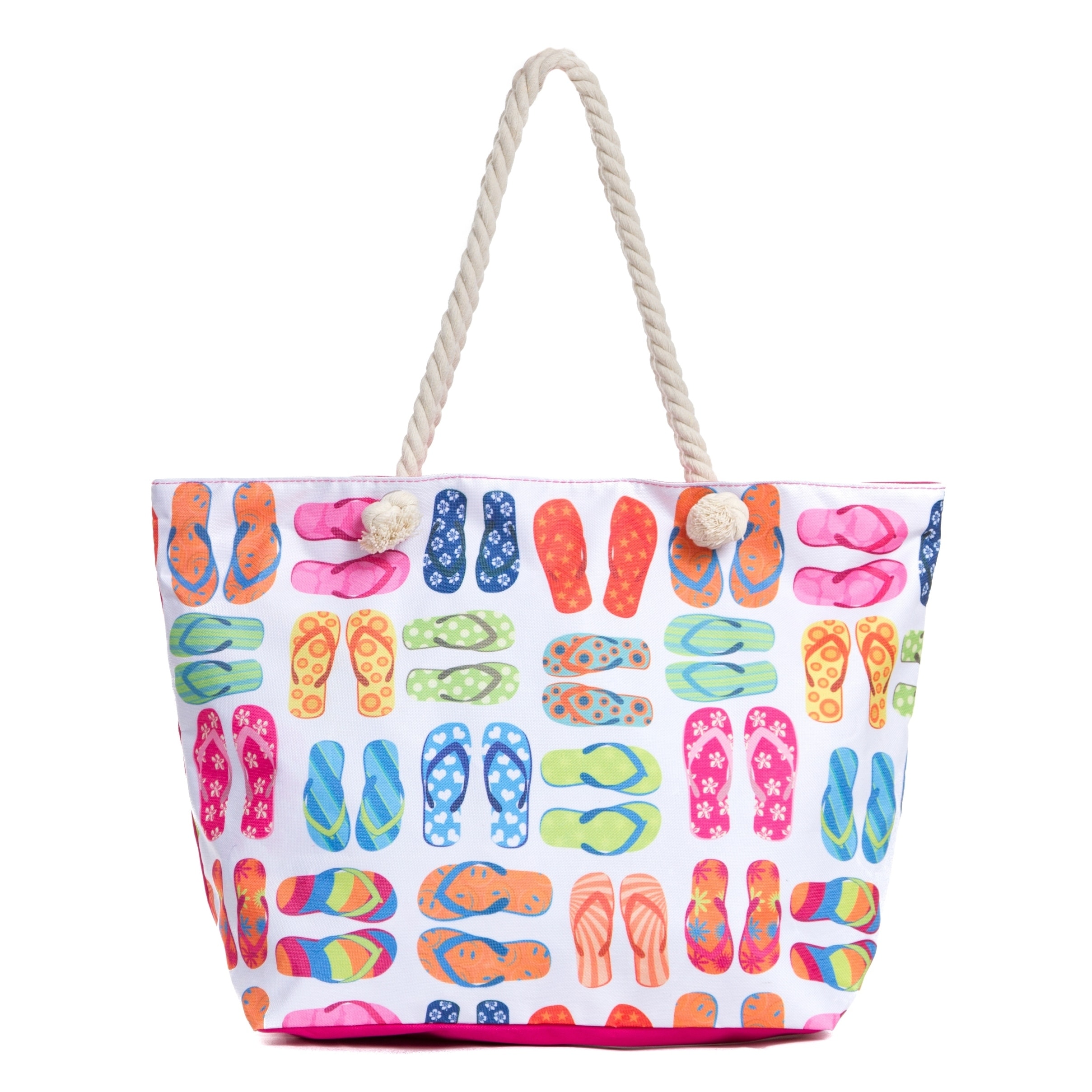 Large Beach Tote Bag with Zipper, Water Resistant Canvas Beach Bag - Bed  Bath & Beyond - 21135661