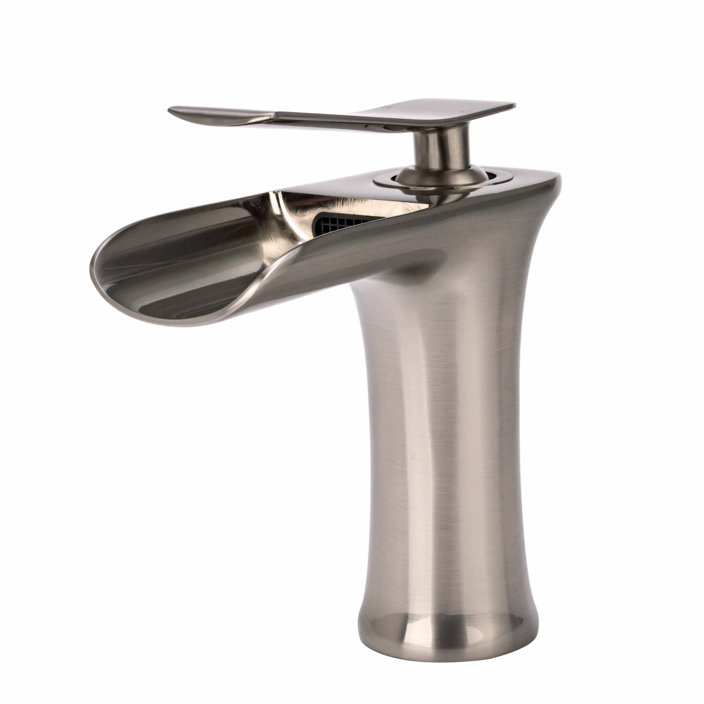 Shop S Series Waterfall Bathroom Faucet In Brushed Nickel Free