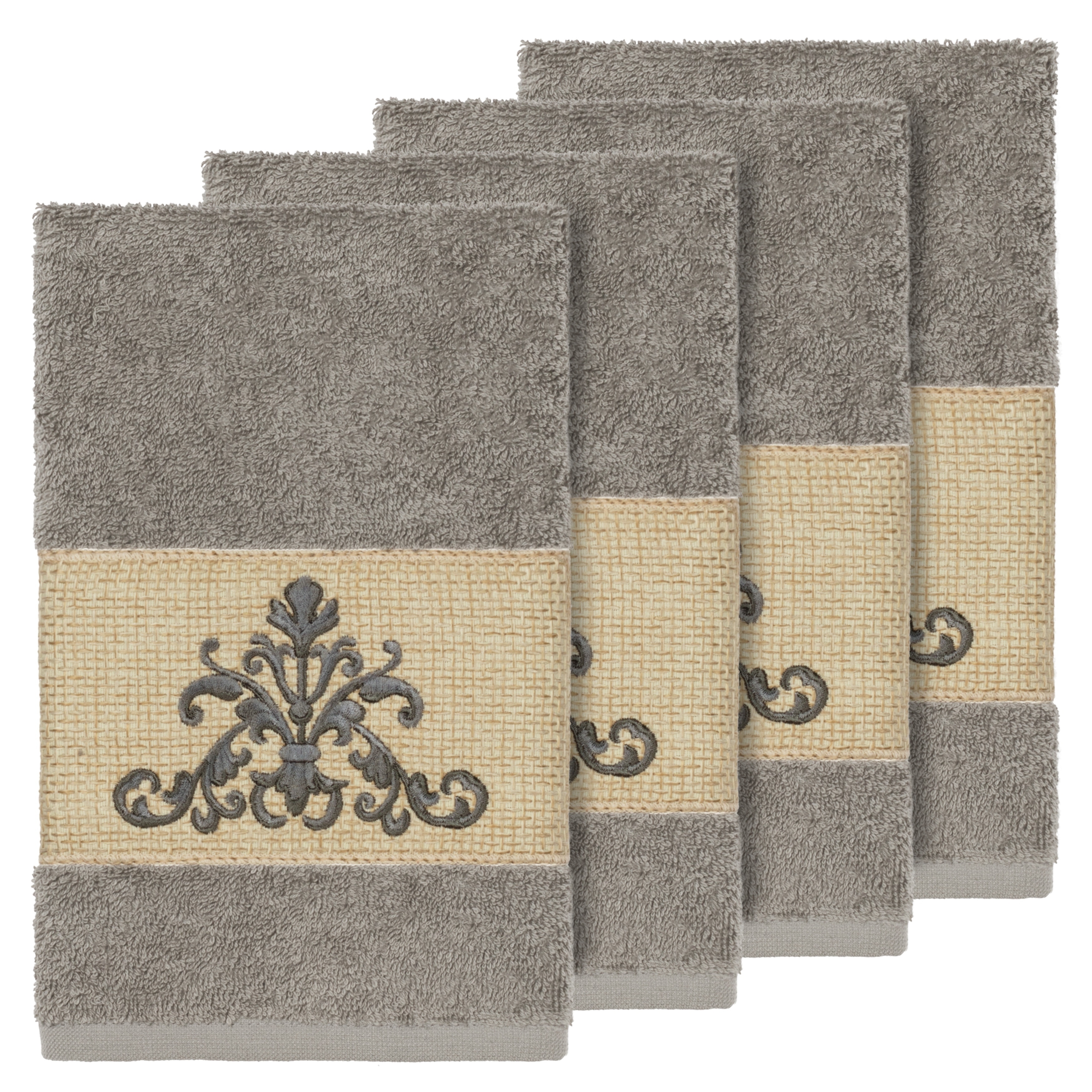 Brampton Turkish Cotton Large Hand Towels - 4 Pieces - 20x32