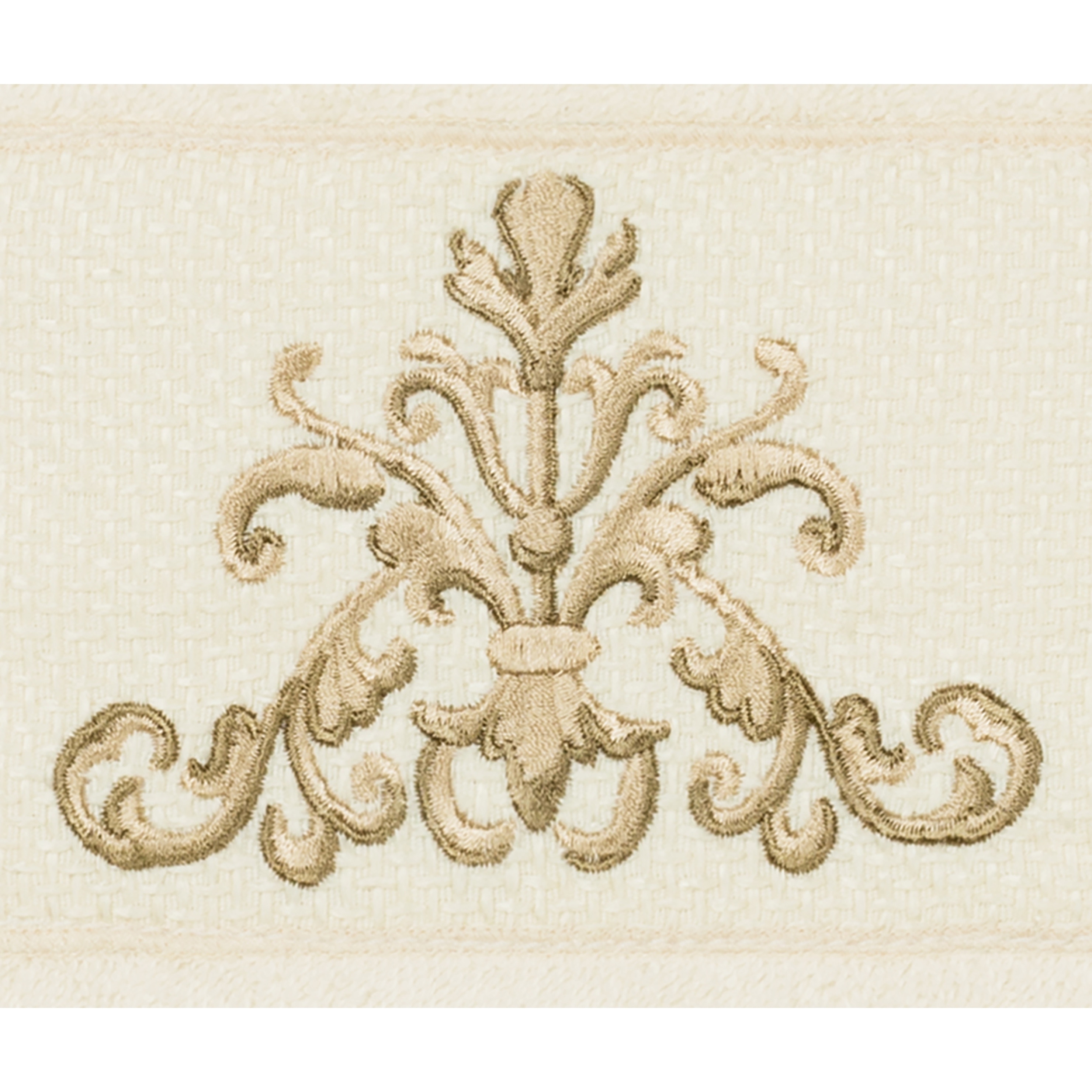 Authentic Hotel and Spa White Turkish Cotton Scrollwork Embroidered Hand  Towel - On Sale - Bed Bath & Beyond - 21139269