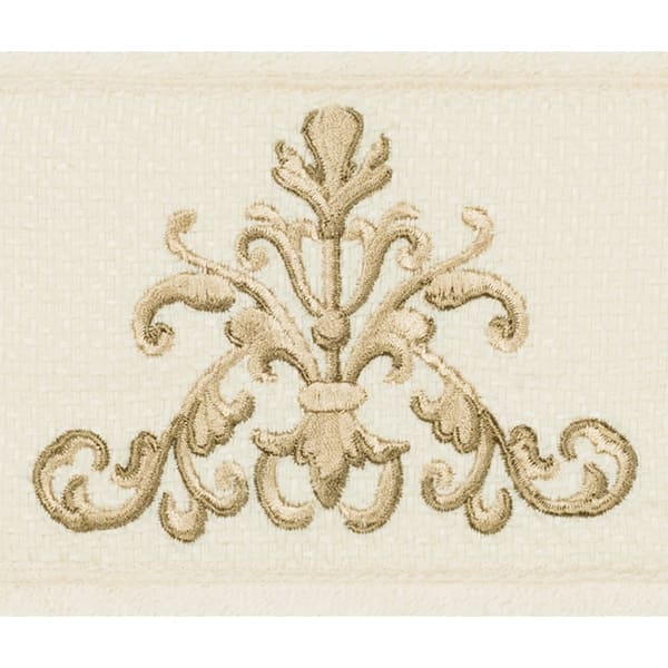 Authentic Hotel and Spa White Turkish Cotton Scrollwork