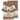 Authentic Hotel and Spa Latte Brown Turkish Cotton Scrollwork Embroidered 4 piece Towel Set