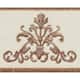 Authentic Hotel and Spa Latte Brown Turkish Cotton Scrollwork Embroidered Hand Towel