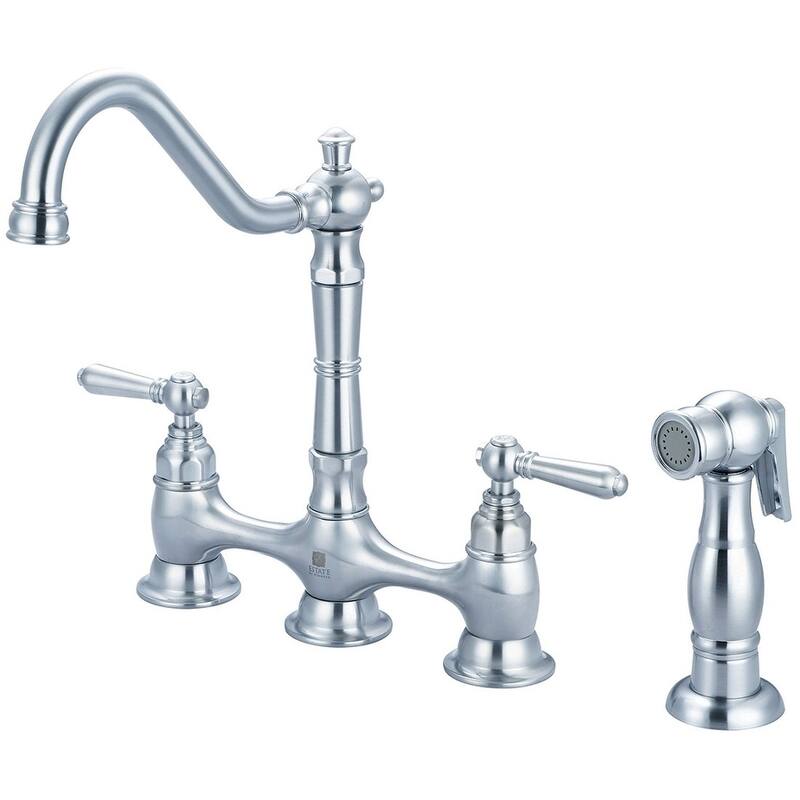 Americana 2 Handle Kitchen Bridge Faucet with Spray
