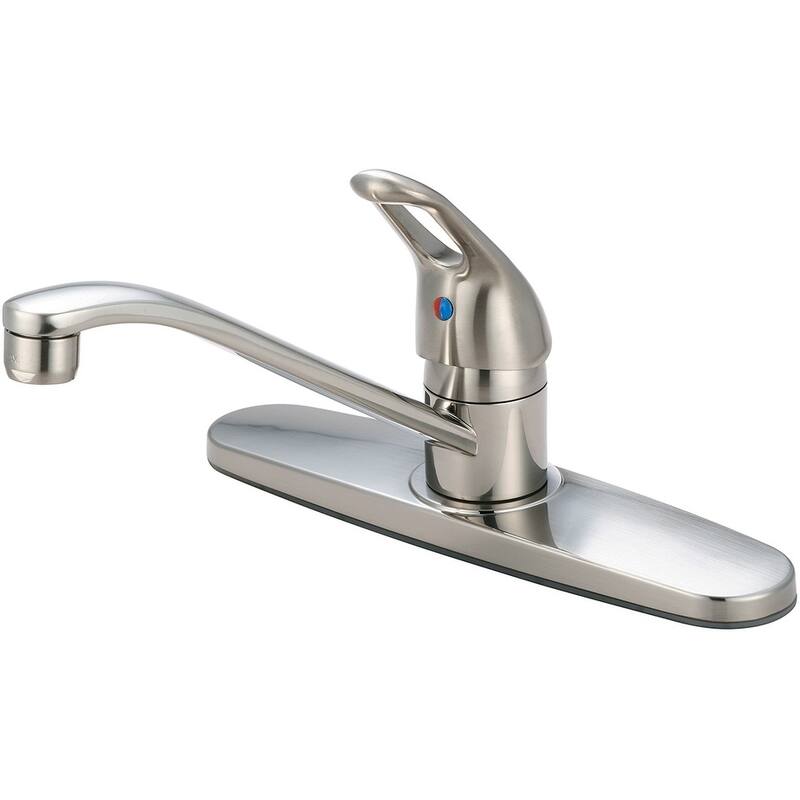 Elite Single Handle Kitchen Faucet with Loop Handle - pvd brushed nickel