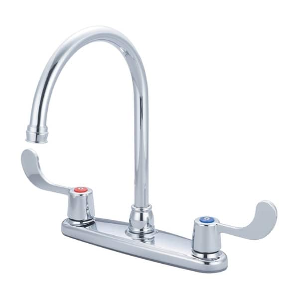 Accent 2 Handle Kitchen Faucet With Wrist Blade Handles Overstock 21143853