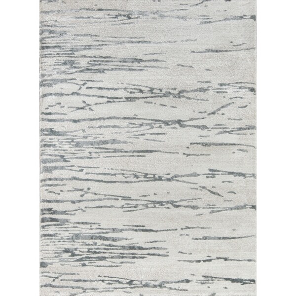 Momeni Matrix Polyester and Polypropylene Machine Made Grey Area Rug - 9'10" x 12'10"