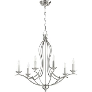 Fall Flora 6-light Chandelier (Nickel) - Chandeliers For Bedrooms by Overstock.com