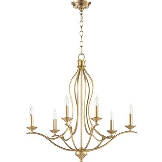 Fall Flora 6-light Chandelier (Brass) - Chandeliers For Bedrooms by Overstock.com