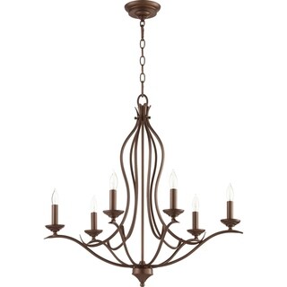 Fall Flora 6-light Chandelier (Nickel/Bronze) - Chandeliers For Bedrooms by Overstock.com