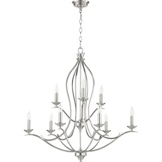 Fall Flora 9-light Chandelier (Nickel) - Chandeliers For Bedrooms by Overstock.com
