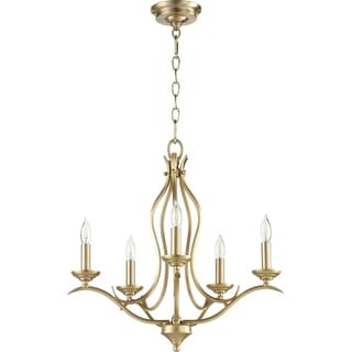 Fall Flora 5-light Chandelier (Brass) - Chandeliers For Bedrooms by Overstock.com